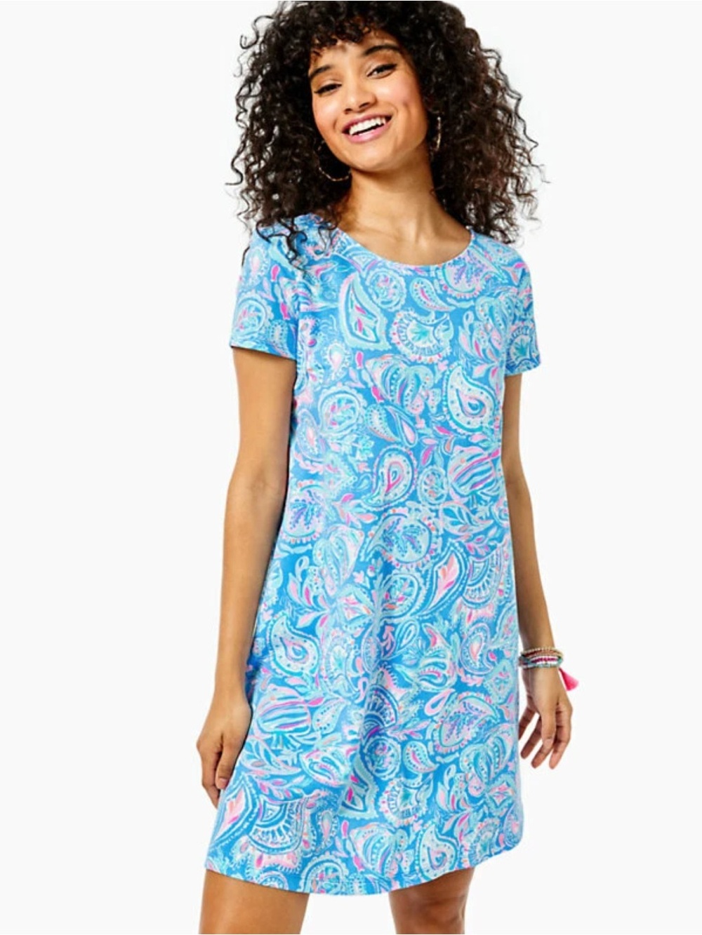 NWOT Lilly Pulitzer Kimi Swing Dress Zanzibar Blue Fish Kiss Sz XS